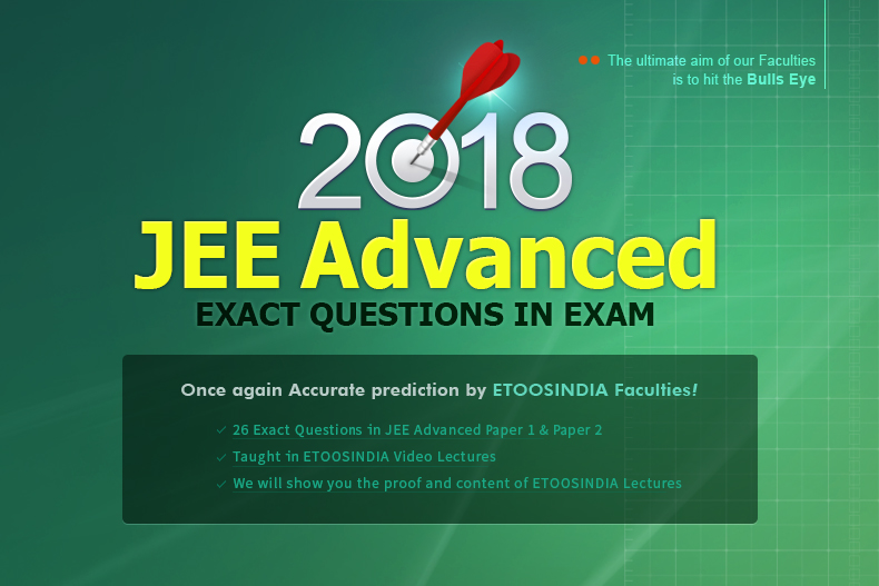 2018 JEE Advanced EXACT QUESTIONS IN EXAM