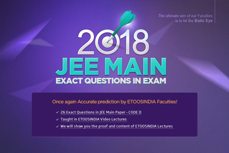 2018 JEE MAIN EXAM QUESTIONS IN EXAM